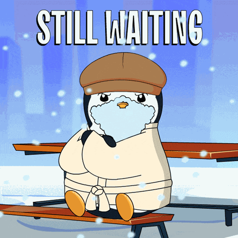 Penguin Waiting GIF