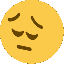 Pensive Shake Head Sticker