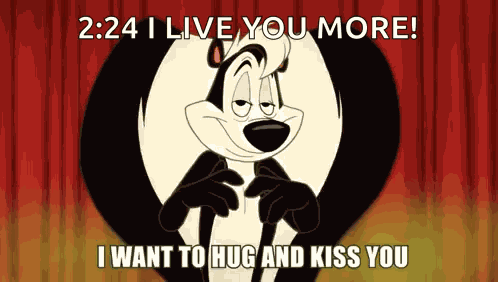 Pepe Le Pew Hug GIF