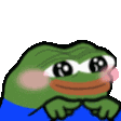 Pepe Pepe Shy Sticker