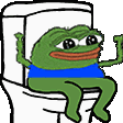 Pepe Toilet Sticker
