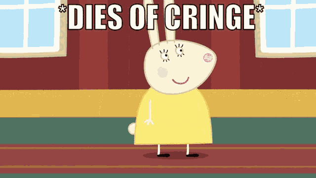 Peppa Pig Dies From Cringe GIF