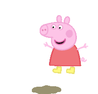 Peppa Pig Muddy Puddles Sticker