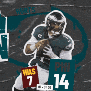 Philadelphia Eagles (14) Vs. Washington Commanders (7) First Quarter GIF