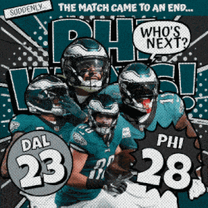 Philadelphia Eagles (28) Vs. Dallas Cowboys (23) Post Game GIF