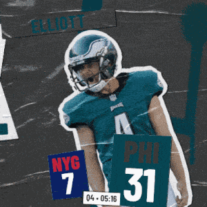 Philadelphia Eagles (31) Vs. New York Giants (7) Fourth Quarter GIF