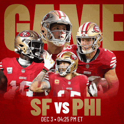 Philadelphia Eagles Vs. San Francisco 49ers Pre Game GIF