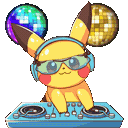 Pikachu Dj Sticker