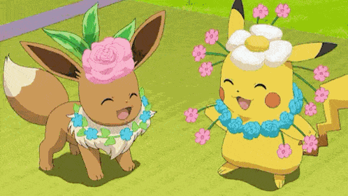 Pikachu Eevee GIF