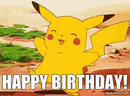 Pikachu Hbd GIF
