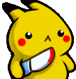 Pikachu Knife Sticker