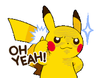 Pikachu Oh Yeah Sticker