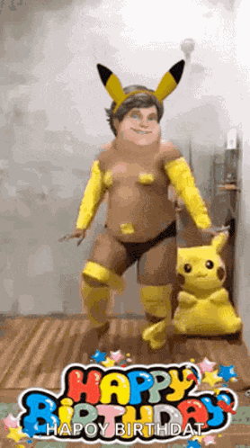 Pikkachu Birthday GIF