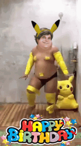 Pikkachu Birthday GIF