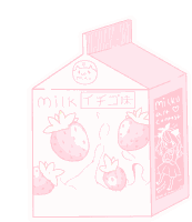 Pink Milk Carton Sticker