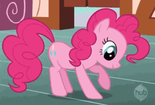 Pinkiepie Stupid GIF