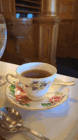 Piping Hot Tea Spill The Tea GIF