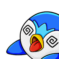 Piplup Dead Sticker