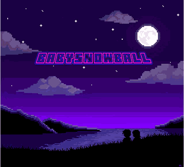 Pixel Art Baby Snowball GIF