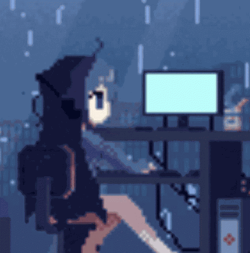 Pixel Art Computer GIF