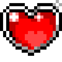 Pixel Heart Sticker