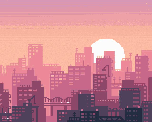 Pixel Sunrise GIF