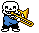 Pixel Trombone Sticker