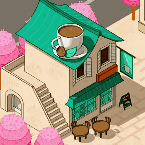 Pizza Ninjas Coffee Time GIF