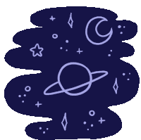 Planet Galaxy Sticker