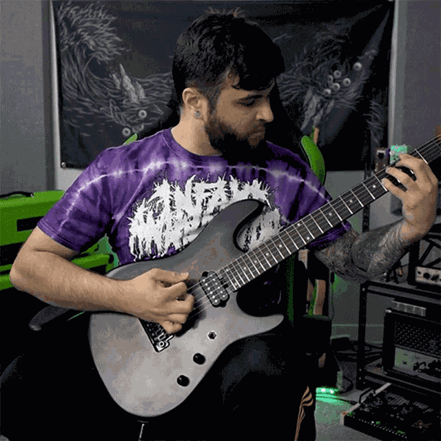 Playing Guitar Andrew Baena GIF