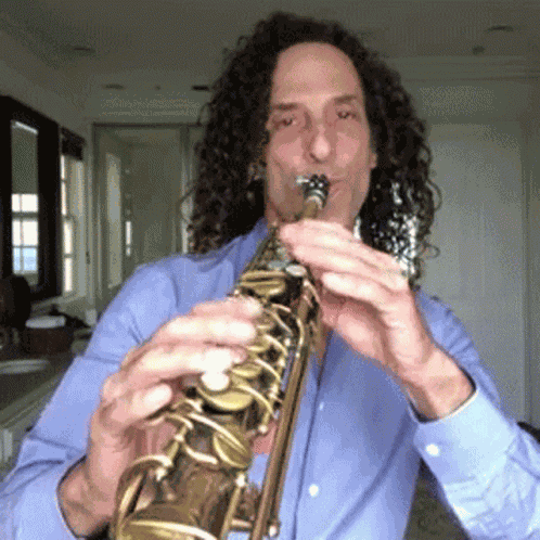 Playing Music Kenny G GIF