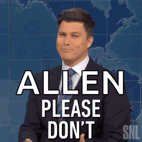 Please Dont Colin Jost GIF