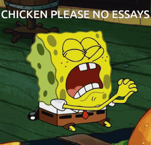 Please No Essays Capperbasement GIF