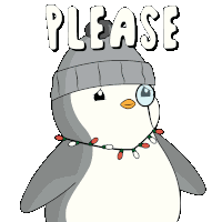 Please Penguin Sticker