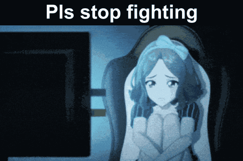 Pls Stop Fighting Anime GIF