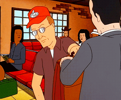 Pocket Sand Dale Gribble GIF