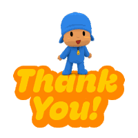 Pocoyo Thank You Sticker