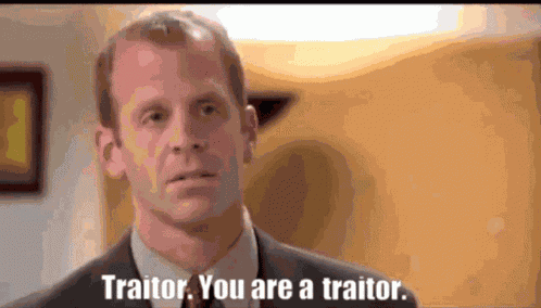 Pointing Traitor GIF