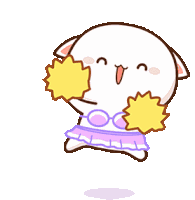 Pom Peach Sticker