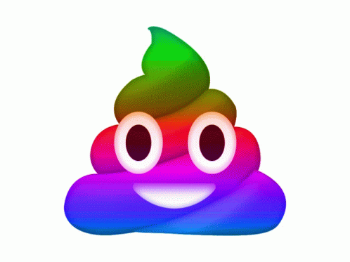Poop Rainbow GIF