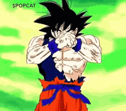 Popcat Super Saiyan GIF