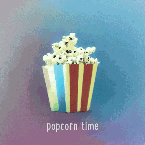Popcorn Eating Popcorn GIF