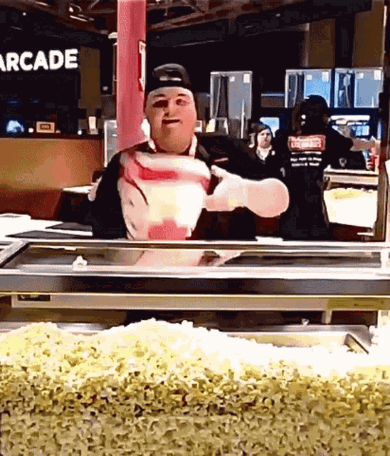 Popcorn Guy Spinning GIF