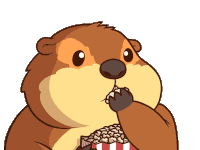 Popcorn Popcorn Eating Sticker