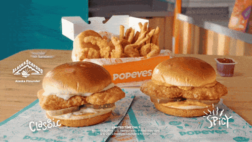Popeyes Flounder Fish Sandwich GIF