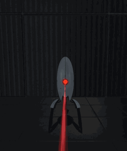 Portal Turret Cube Drop Portal 2 Dead GIF