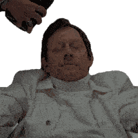 Pouring Blood Leland Townsend Sticker