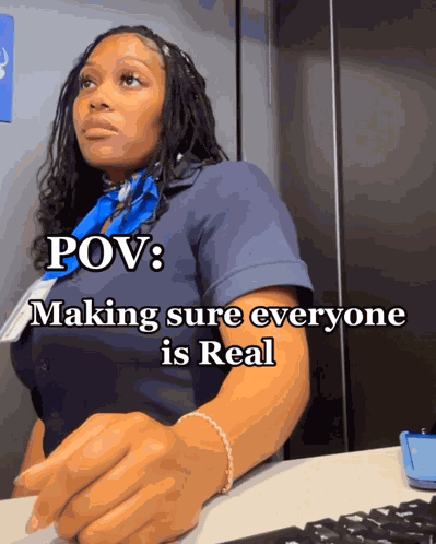 Pov Making Sure Everyone Is Real That Man Is Not Real GIF