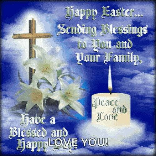 Praying Happy Easter GIF