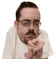 Praying Ricky Berwick Sticker